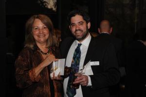 Board member Evan Silverman and Yolanda Aleman