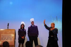 Debbie Stafford auctions off dinner with Andrew Romanoff and chef Jocelyne Fay